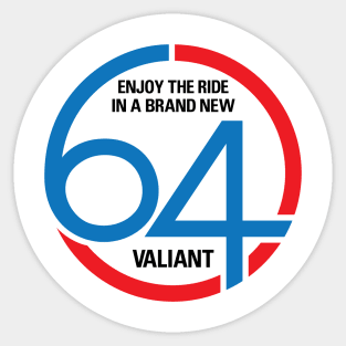 64 Valiant Badge Sticker